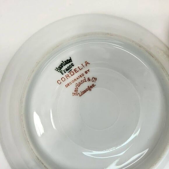 Haviland Limoges Cordelia Gold Trim Demitasse Cup & Saucer - Picture 9 of 10